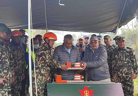 The flight data recorder and cockpit voice recorder are displayed after they were retrieved from the site of the crash of a passenger plane in Pokhara, Nepal | AP