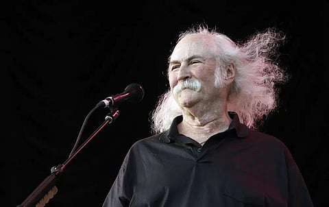 Musician David Crosby performs during a benefit concert for the City Parks Foundation at Central Park SummerStage, on July 29, 2008, in New York. (File Photo | AP)