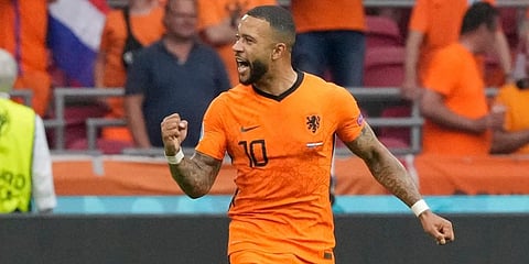 Memphis Depay of the Netherlands . (File Photo | AP)