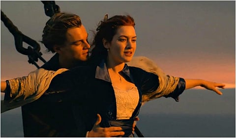 The popular still from James Cameron's classic and iconic film 'Titanic' (File photo | YouTube screengrab)