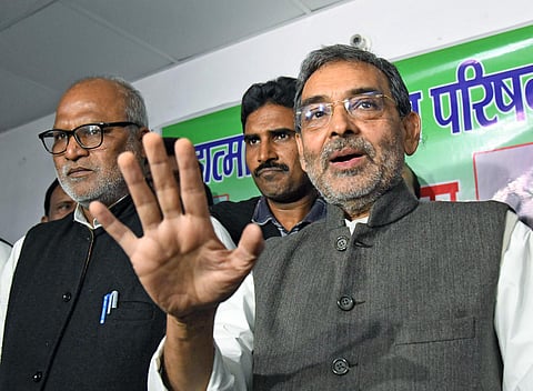 JD(U)'s parliamentary board chief Upendra Kushwaha. (Photo | ANI)