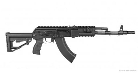 (Image used for representational purpose only.) AK-203 Kalashnikov assault rifles. (Photo | Rosoboronexport website)