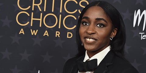 Ayo Edebiri arrives at the 28th annual Critics Choice Awards at The Fairmont Century Plaza Hotel on Sunday, Jan. 15, 2023, in Los Angeles. (Photo | AP)