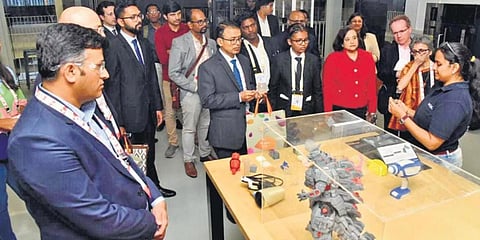 Union Tourism Minister G Kishan Reddy addresses the Startup20 inception meeting in Hyderabad on Saturday