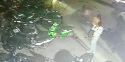 CCTV Footage shows Anjali with another person.