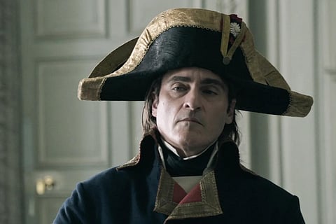 Joaquin Phoenix in and as Napoleon. (Trailer grab)