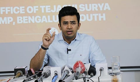 BJP MP Tejasvi Surya. (File photo)