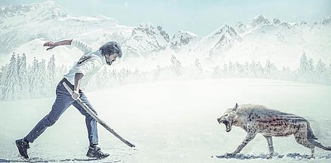 A still from Lokesh Kanagaraj's 'Leo' starring Vijay.