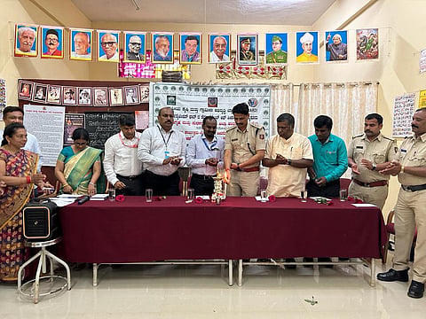The training programme was launched at the District Prison alongside the dignitaries from NABARD. (Photo | Express)
