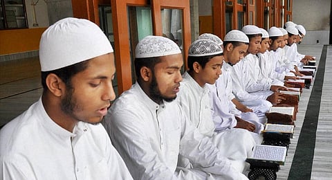 An image of boys reciting the holy Quran at a madrasa, used for representational purposes only.