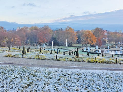 The Sanssouci complex: the largest World Heritage Site in Germany—built in 1745 on the top of a terraced hill.