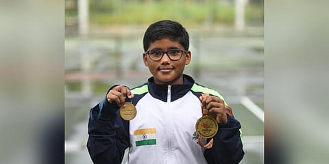 Niesha Enja, tennis player from Telangana (Photo | Vinay Madapu)