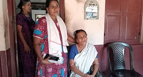 Sasi’s mother Thankam and sister Mini | Express