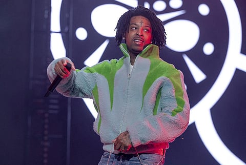 FILE - 21 Savage performs during Lil Baby's Birthday Party, Saturday, Dec. 9, 2022, in Atlanta. (Photo | AP)