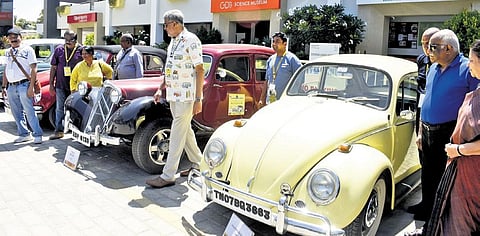 The vintage cars are set to start their journey to Chennai and Bengaluru on October 9 | S Senbagapandiyan