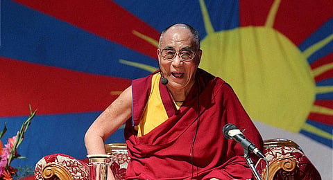 FILE - The 14th Dalai Lama, known to the Tibetan people as Gyalwa Rinpoche, is, as the incumbent Dalai Lama, the highest spiritual leader and head of Tibet. (Photo | PTI)