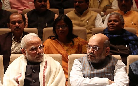 PM Modi and Home Minister Amit Shah. (Photo | PTI)