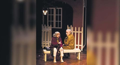 Naseeruddin Shah and Ratna Pathak Shah in a scene from the Old World | Urmimala Bandyopadhyay.