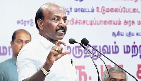 Tamil Nadu Minister for Health Ma Subramanian. (File photo)