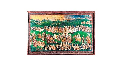 Deccani School of miniature paintings are replete with depictions of the social lives of kings and nobles during the early modern era. (Photo | EPS)