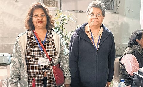 Glorita and Marietta at the Goa Festival