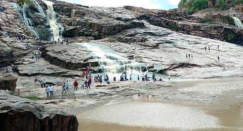 Kuntala water falls in Neradigonda mandal of Adilabad district