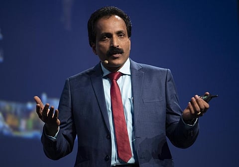 Chairman of ISRO Dr S Somanath. ( Photo | Twitter, @DefenceDecode)
