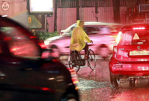 IMD issued orange alerts for November 5 in the Pathanamthitta, Idukki and Malappuram districts of Kerala. (Photo | T P Sooraj)