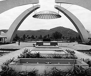 FILE: The Nijalingappa Memorial being built at Seebar village near Chitradurga city.