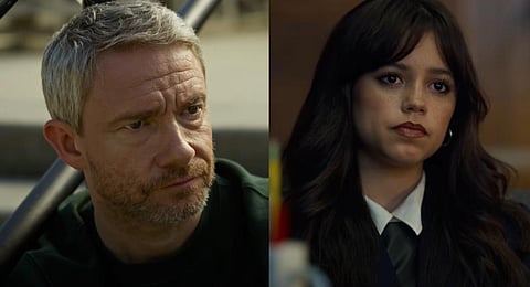 YouTube screengrab from the trailer of Jenna Ortega and Martin Freeman-starrer, Miller's Girl.