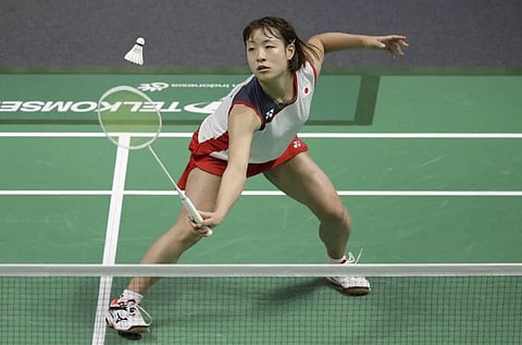 File image of Japanese shuttler Nozomi Okuhara. (Photo | AP)