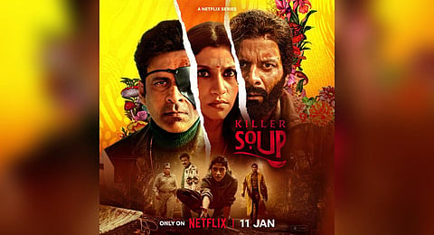 First look poster of Manoj Bajpayee and Konkona Sensharma starrer series Killer Soup.