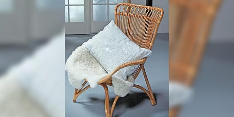 Linen throw pillow