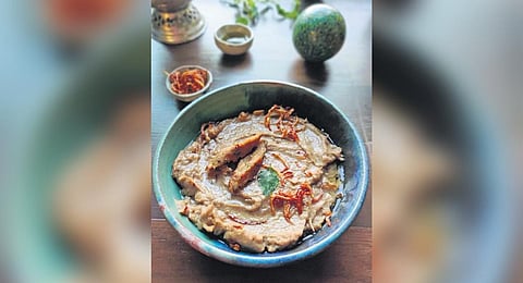 A bowl of harissa
