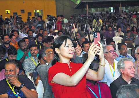 The packed crowd at the valedictory function of the 28th IFFK at Nishagandhi auditorium in Thiruvananthapuram on Friday | Vincent Pulickal