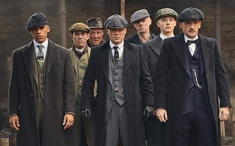 A scene from the popular Netflix series Peaky Blinders.