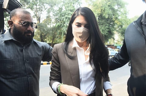 FILE: Actor Jacqueline Fernandez arrives at Patiala House Court in New Delhi on November 15, 2022. (Photo | Parveen Negi, EPS)