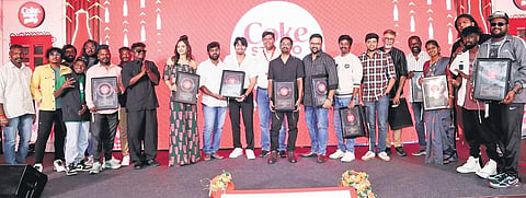 Coke Studio Tamil hosted its sequel launch this Tuesday at The Leela Palace, Adyar, with stars of symphonies.