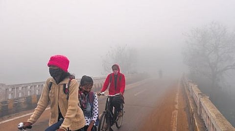 FILE: G Udayagiri recorded the lowest temperature of 4.80 degrees Celsius.