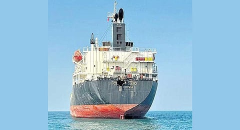 Navy: Initial probe shows drone attack on merchant ship