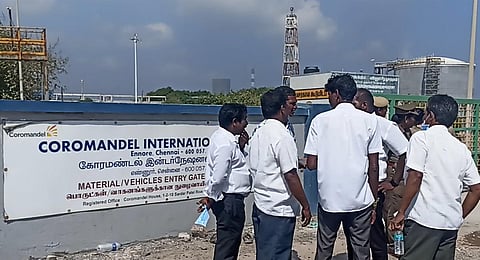 Locals demand the permanent closure of the plant. (Videograb)