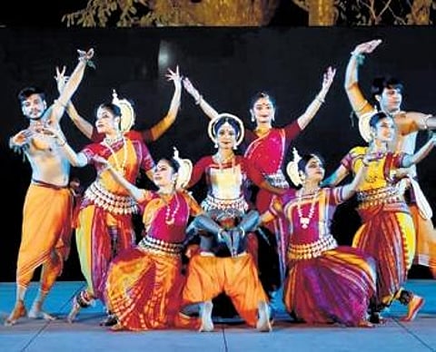 Andhra Natyam performed by Sathadika Nritya Sourabham .