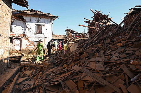 FILE: At least 157 people were killed and several injured in an overnight earthquake that struck a remote pocket of Nepal on November 3, 2023. ( Photo | AFP)