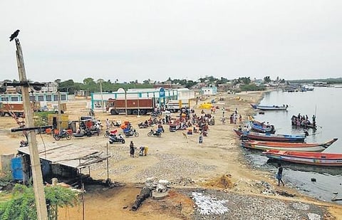 A beach in Chennai