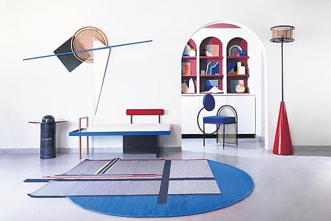 A room featuring designs from the Proun collection