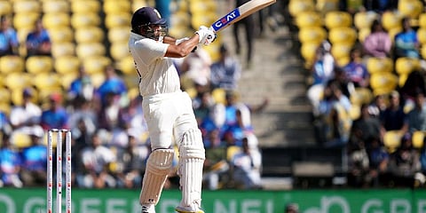 Indian captain Rohit Sharma plays a shot during the 2nd day of the 1st test cricket match between India and Australia, at Vidarbha Cricket Association Stadium in Nagpur | PTI
