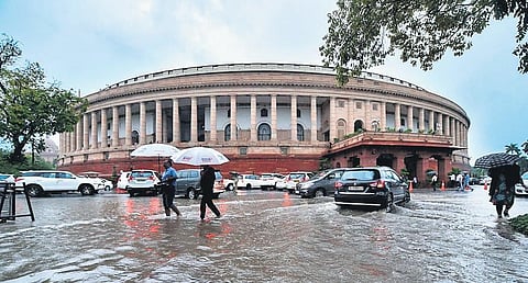 Waterlogging at Parliament after heavy rain in New Delhi | PTI File photo