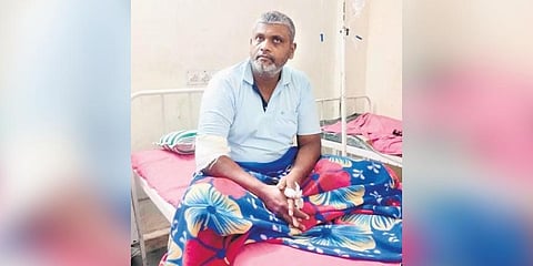  Jubin Baby at the Mundiyambakkam government hospital | Express 