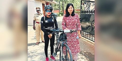 Asha Malviya, a 24-year-old mountaineer and athlete from Madhya Pradesh.
