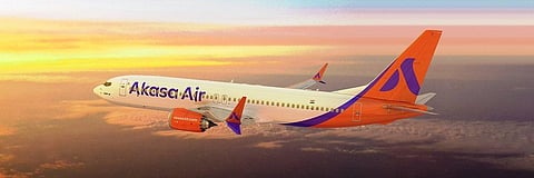 Akasa Air. (Photo | Akasa Air Twitter)
